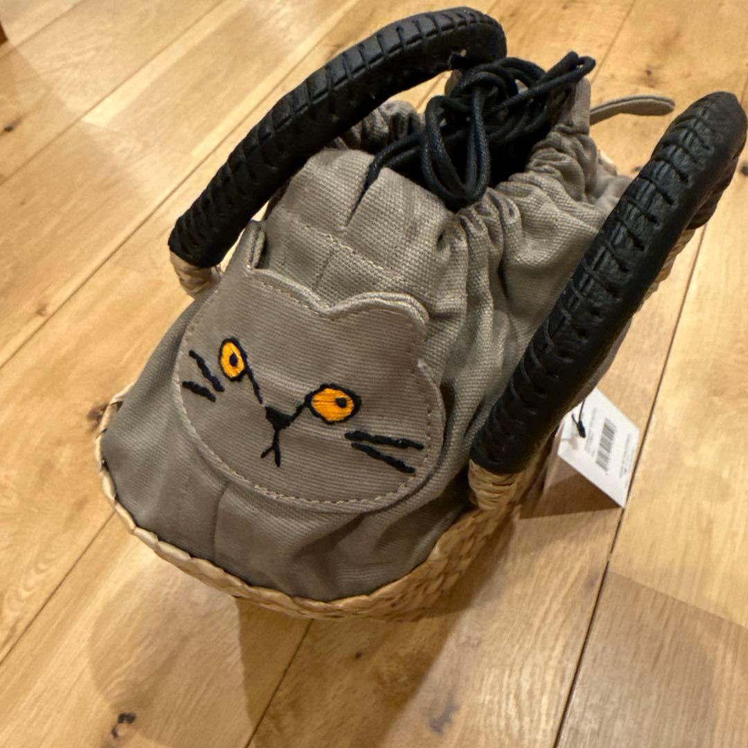 ヘイニ　ネコ　カゴバッグ　新品未使用タグ付き