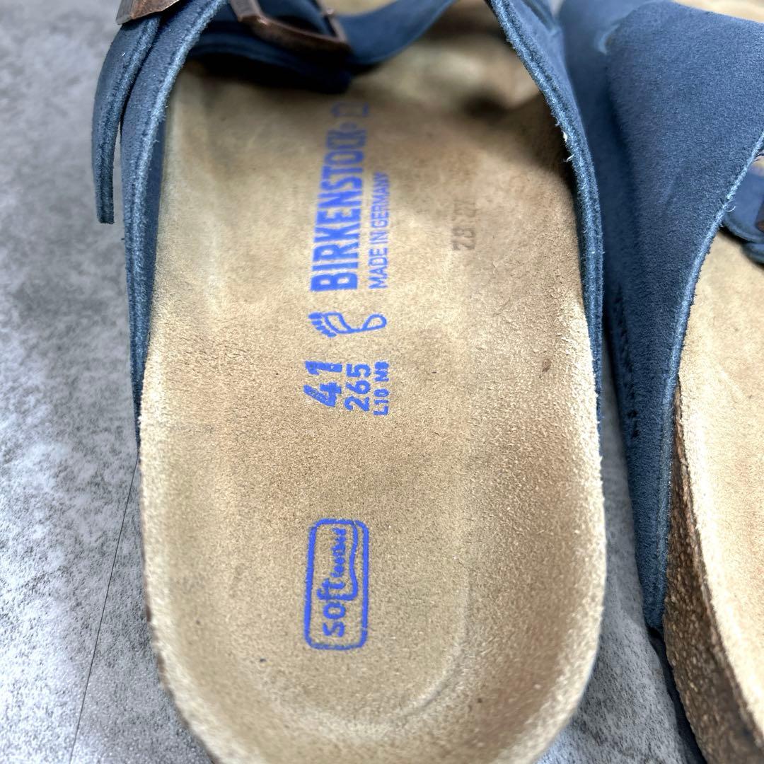 ほぼ新品【BIRKEN STOCK】チューリッヒ/コンフォートサンダル/ネイビー