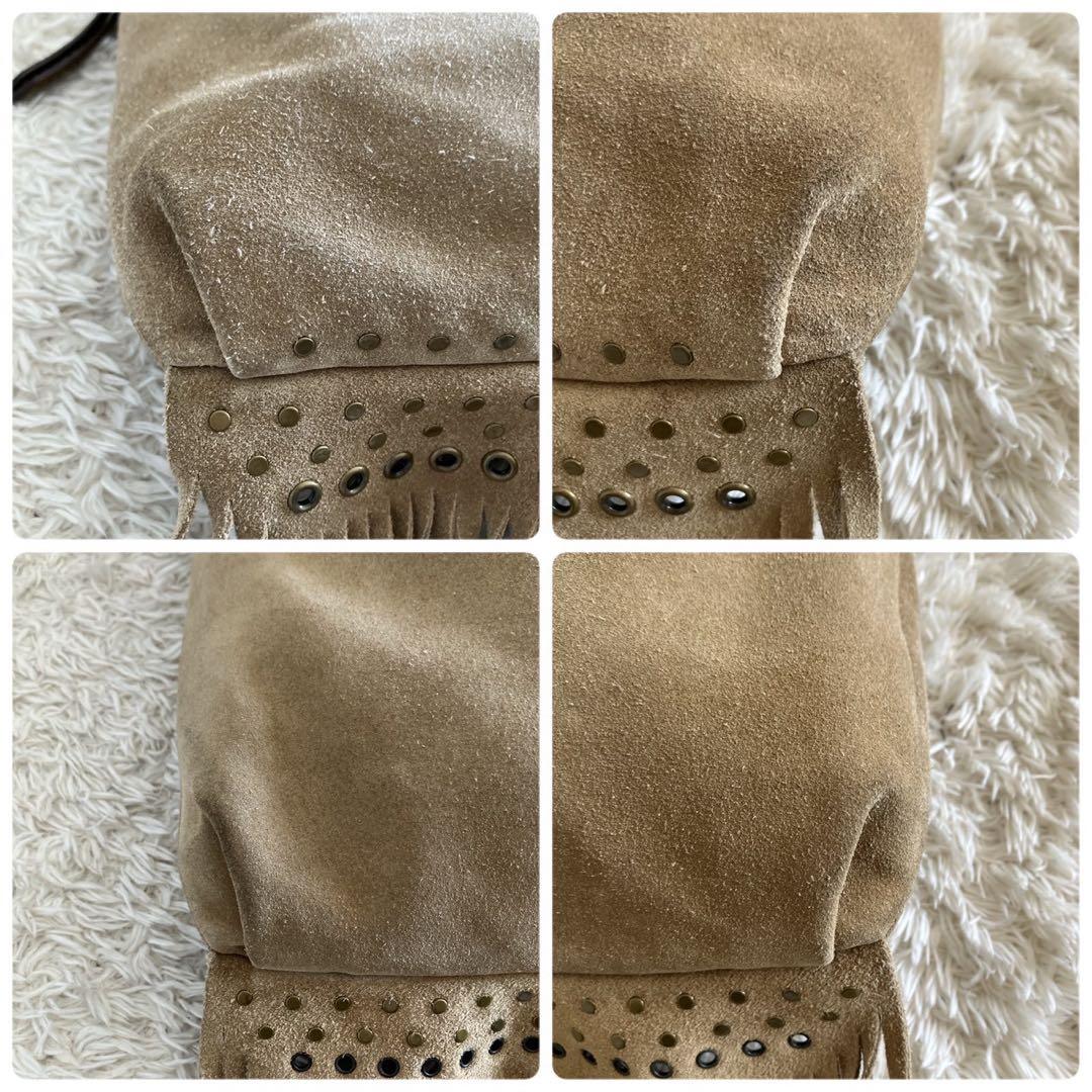 美品！COACH コーチ ショルダーバッグ スエード フリンジ　 y2k