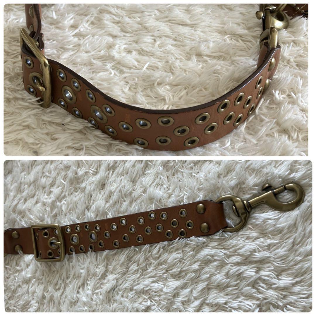 美品！COACH コーチ ショルダーバッグ スエード フリンジ　 y2k