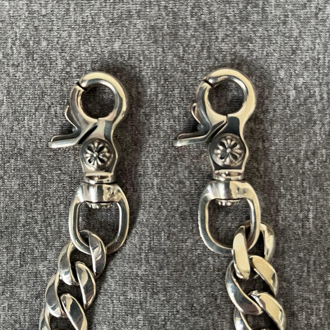 確実正規品 アージェントグリーム ウォレットチェーン ナロータイプ 40cm