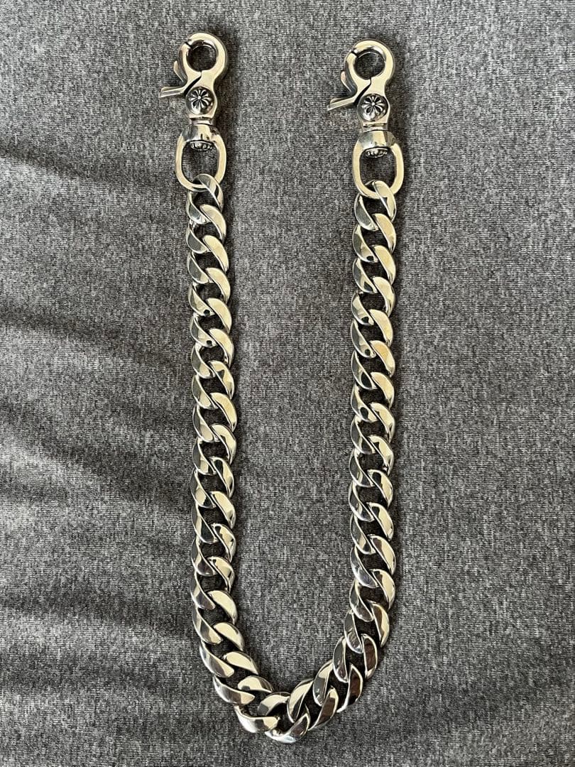 確実正規品 アージェントグリーム ウォレットチェーン ナロータイプ 40cm