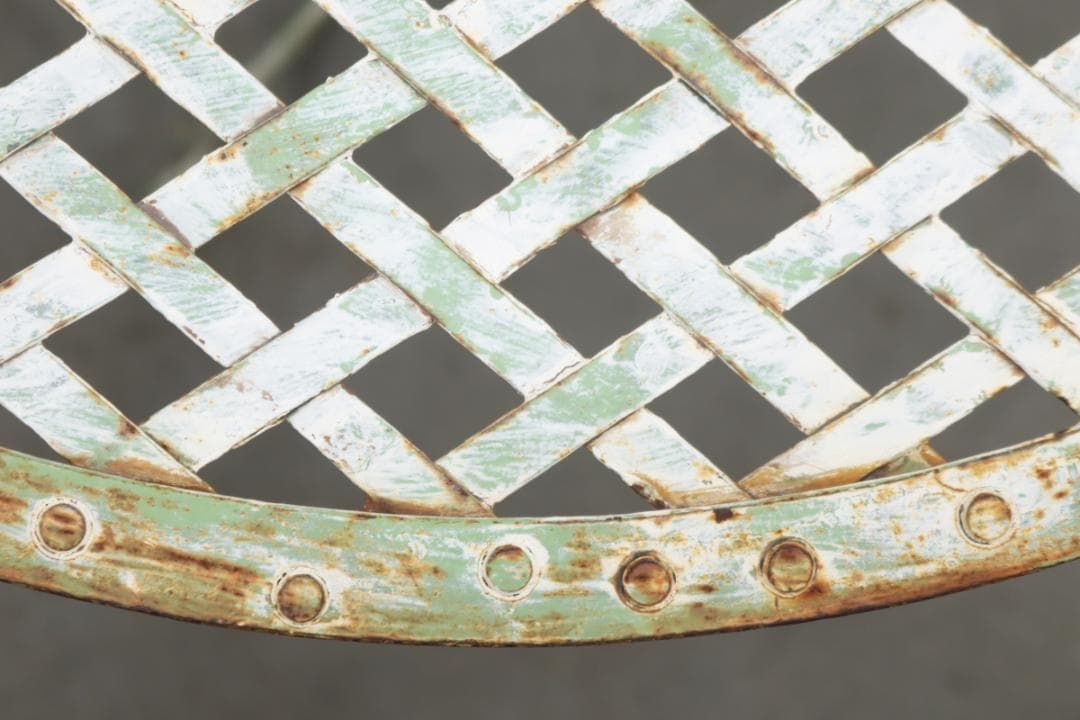 フランス ヴィンテージ クラシカル ガーデンテーブル ダイニング アイアン 1