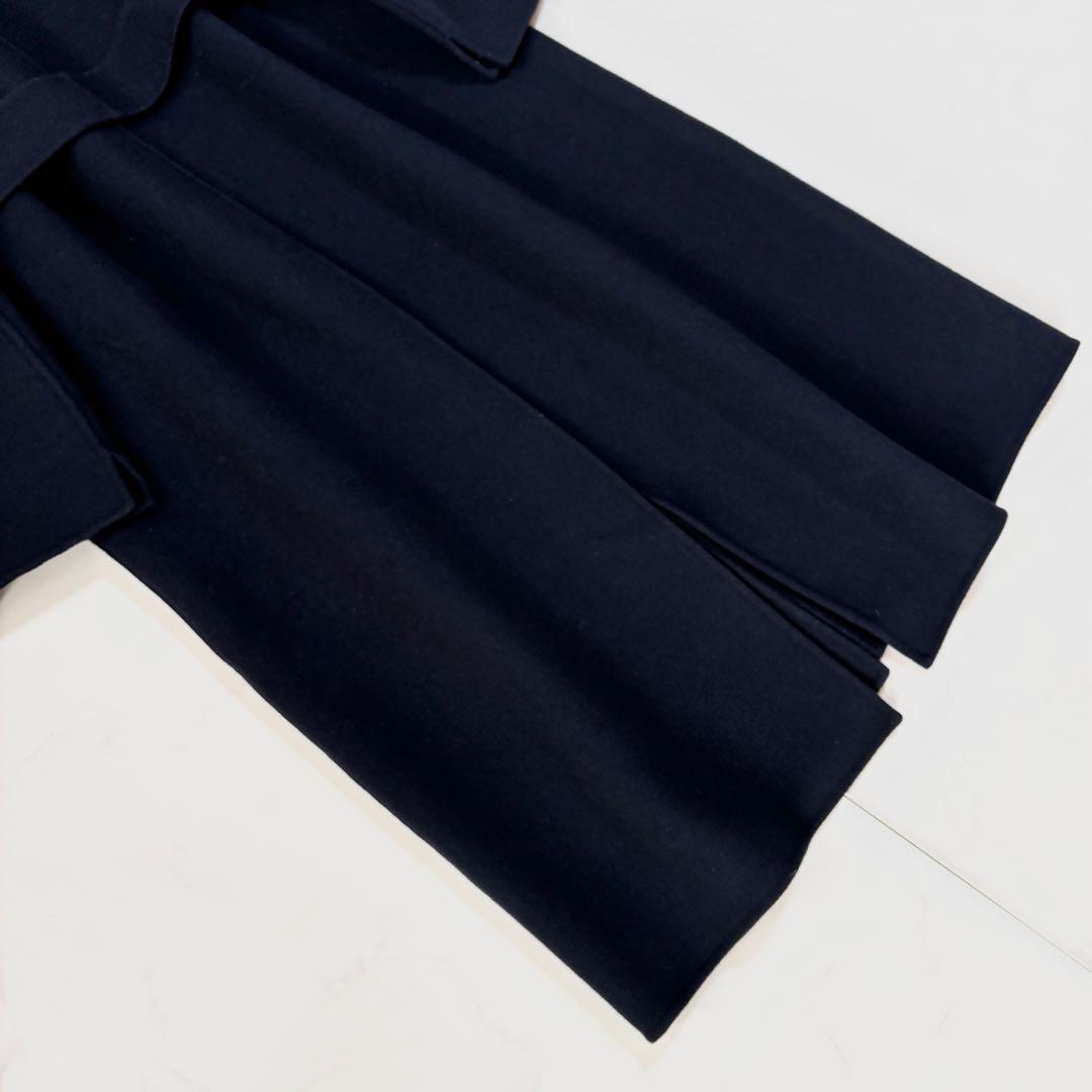 美品✨マックスマーラ　クチートアマーノ　ガウンコート ベルト　 40 ネイビー