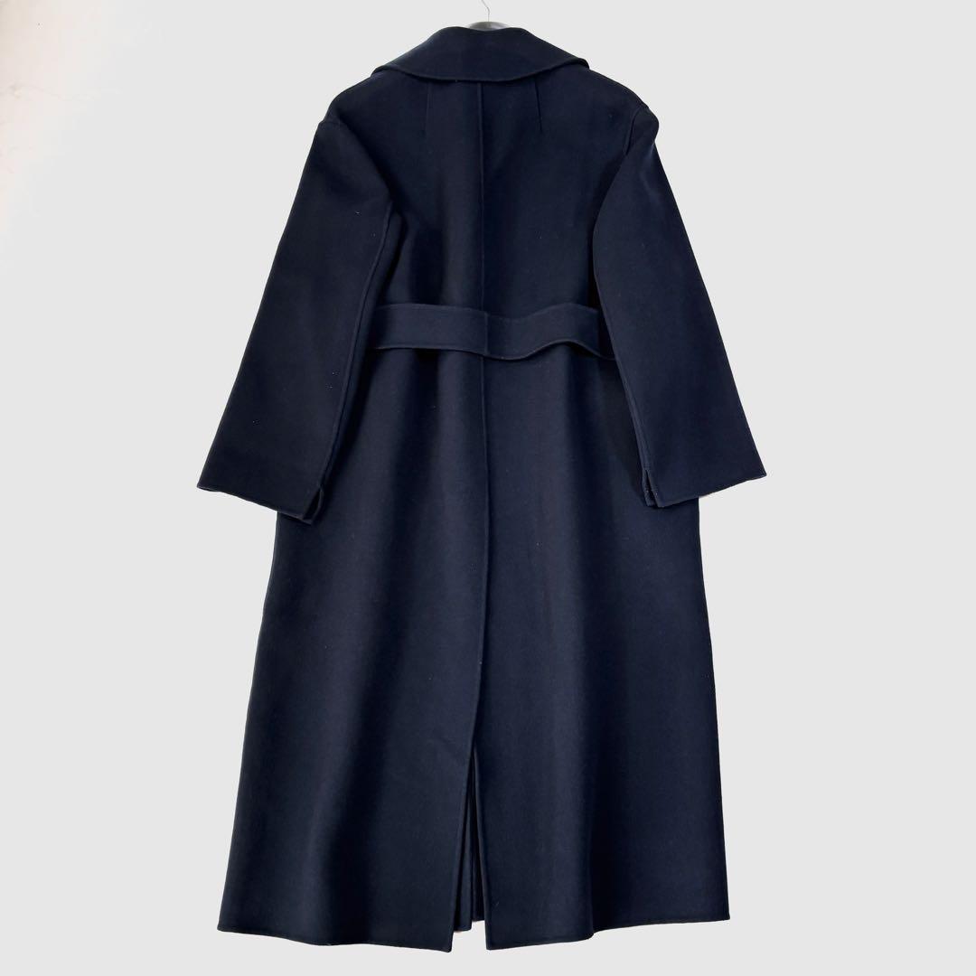 美品✨マックスマーラ　クチートアマーノ　ガウンコート ベルト　 40 ネイビー