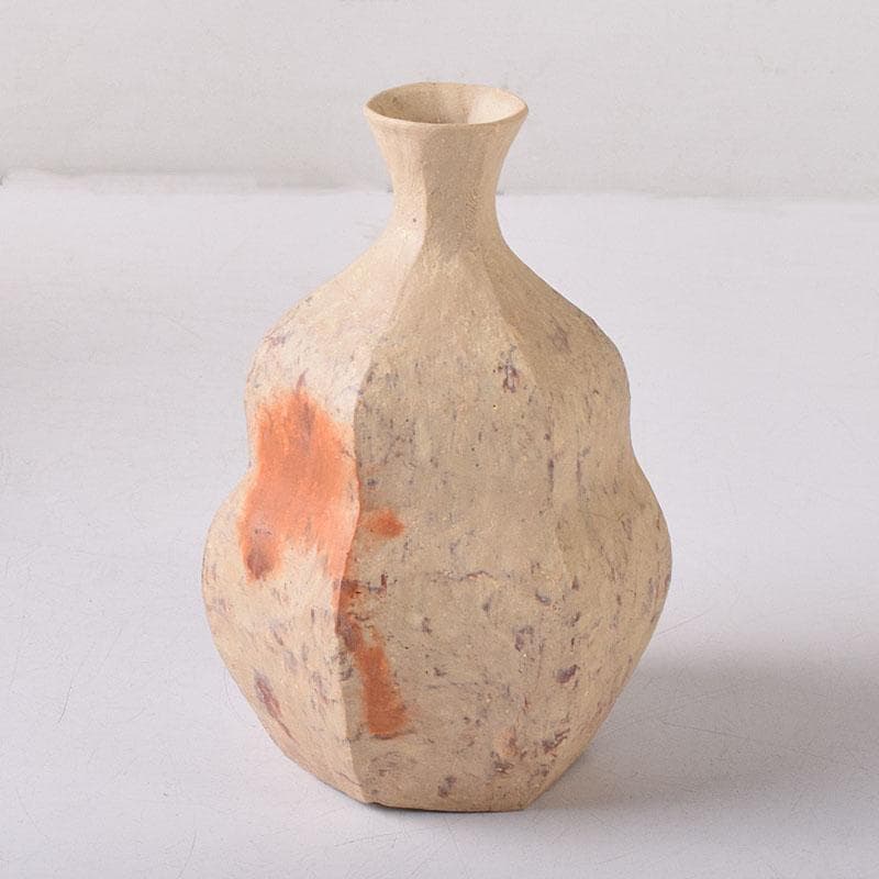 Toshi　備前焼　川端文男作　自然練込　徳利　共布　共箱　V　7597