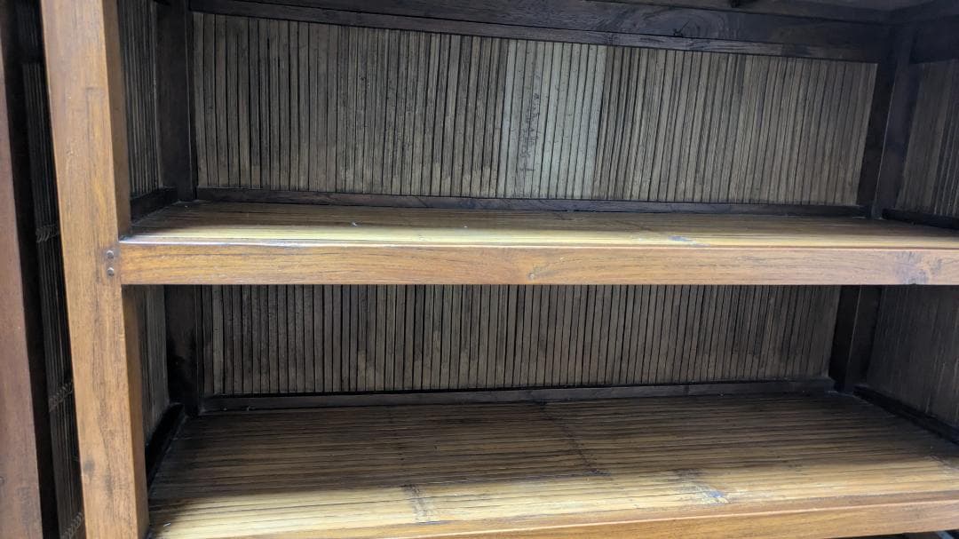 木製アジアンスタイルシェルフ　IDEE