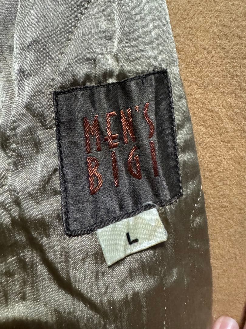 【80s】MEN’S BIGI メンズビギ 袖レザー ウール スタジャン