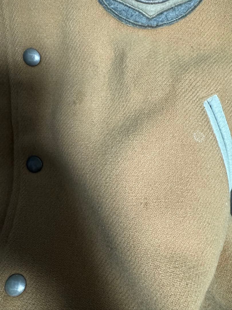 【80s】MEN’S BIGI メンズビギ 袖レザー ウール スタジャン