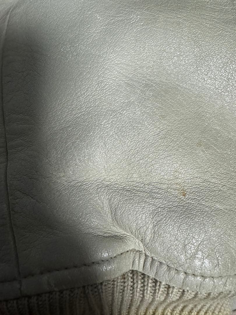 【80s】MEN’S BIGI メンズビギ 袖レザー ウール スタジャン