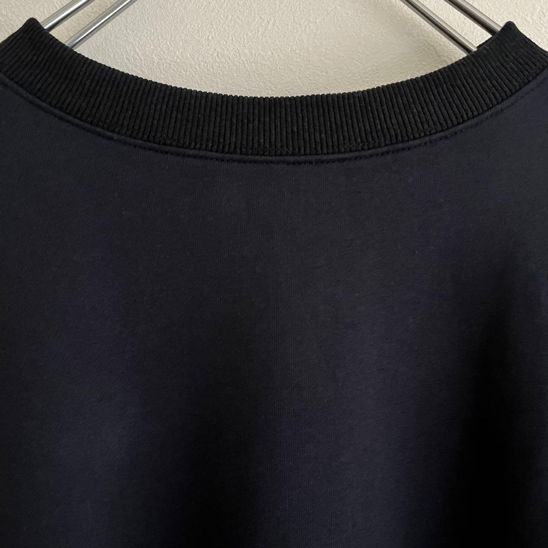 定価1.9万 ビアズリー BA刺繍入りドルマントレーナー ネイビー サイドジップ