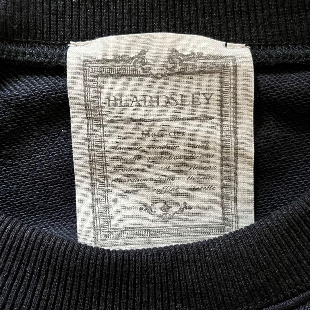 定価1.9万 ビアズリー BA刺繍入りドルマントレーナー ネイビー サイドジップ