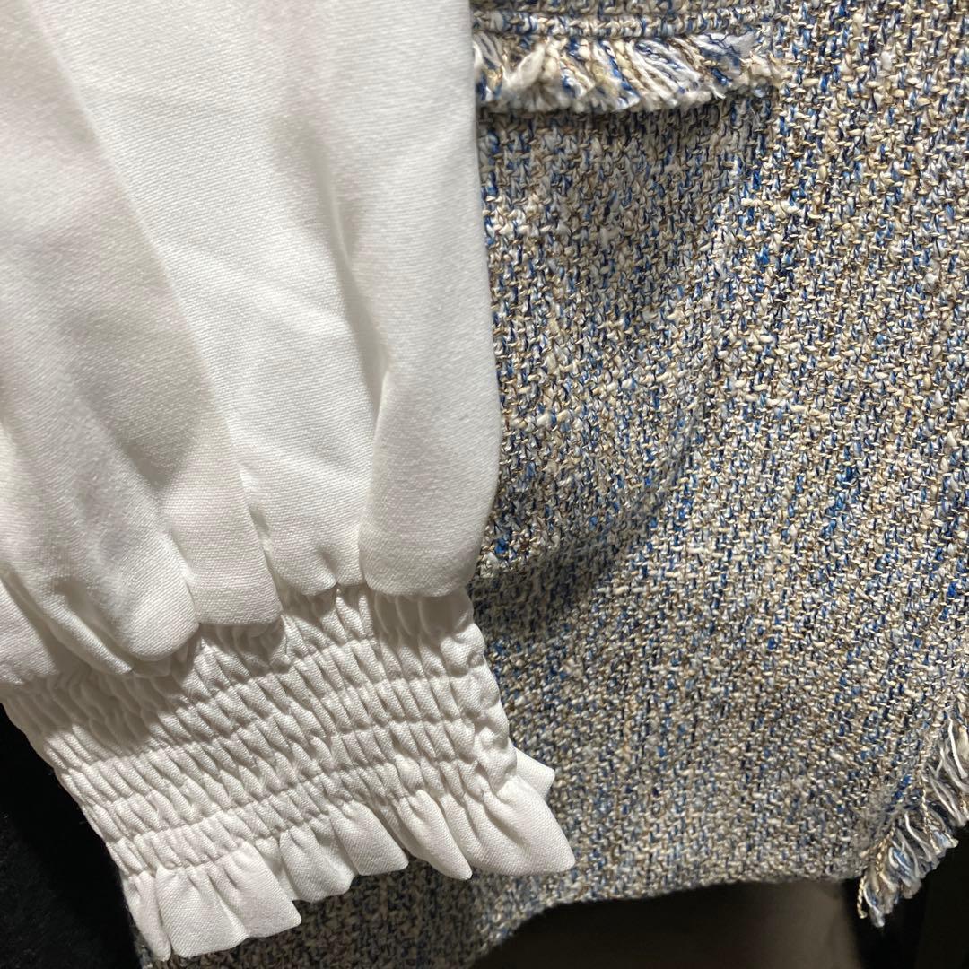 グリーンレーベル　ミックスツイードジレ