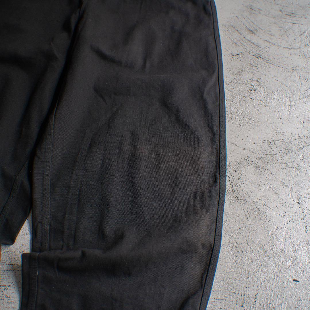00s old ブラック コットン バギーワイド ワークパンツ レイヴパンツ
