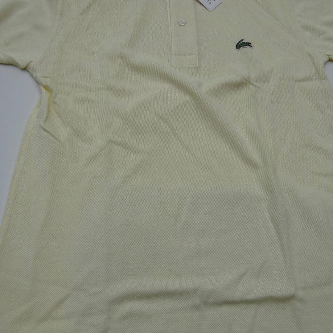 新品70's初期前期 ヴィンテージフランス製 ラコステ ポロシャツ 黄色3赤文字