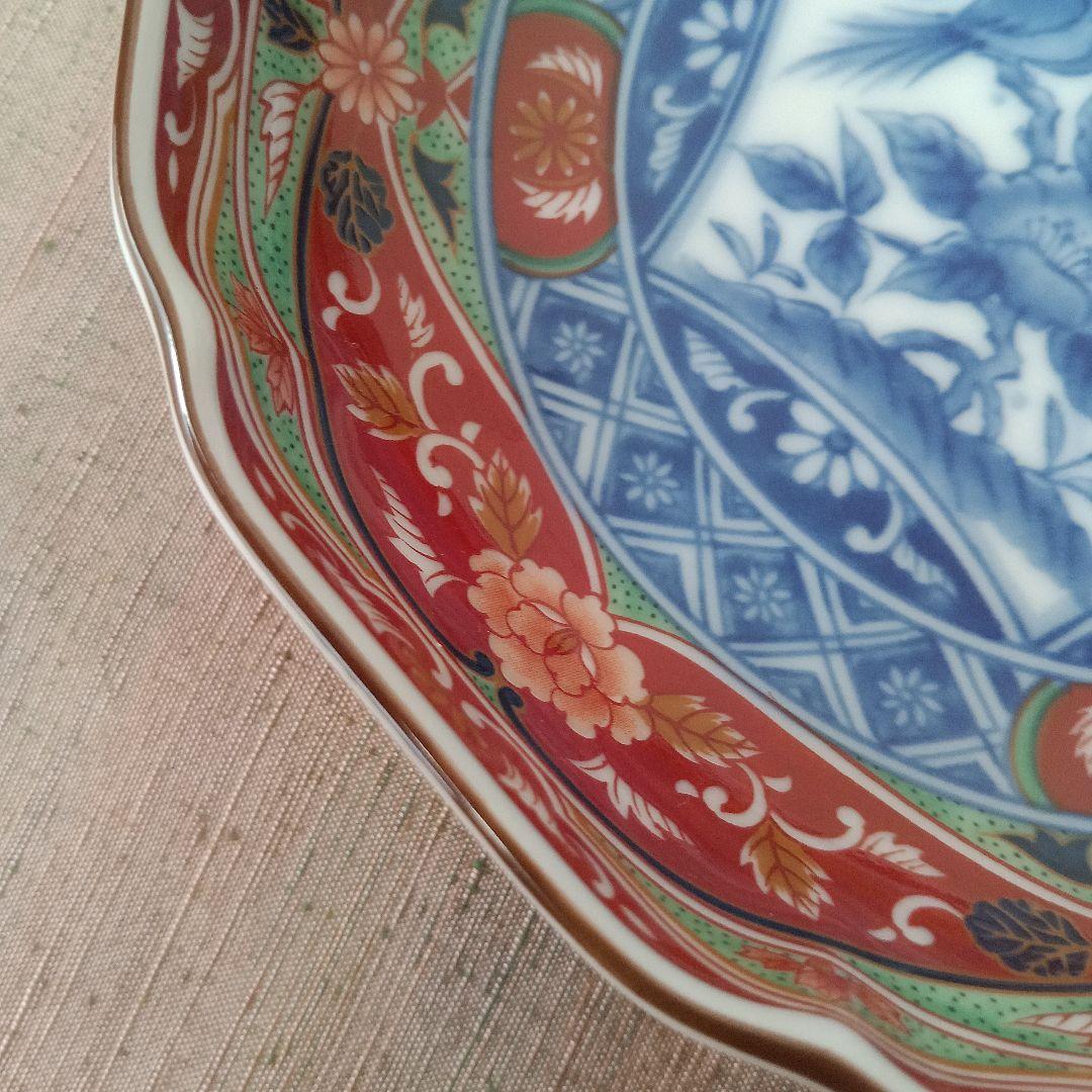 前畑陶器 庫山窯　取り皿揃　5枚　染付花鳥　プレート