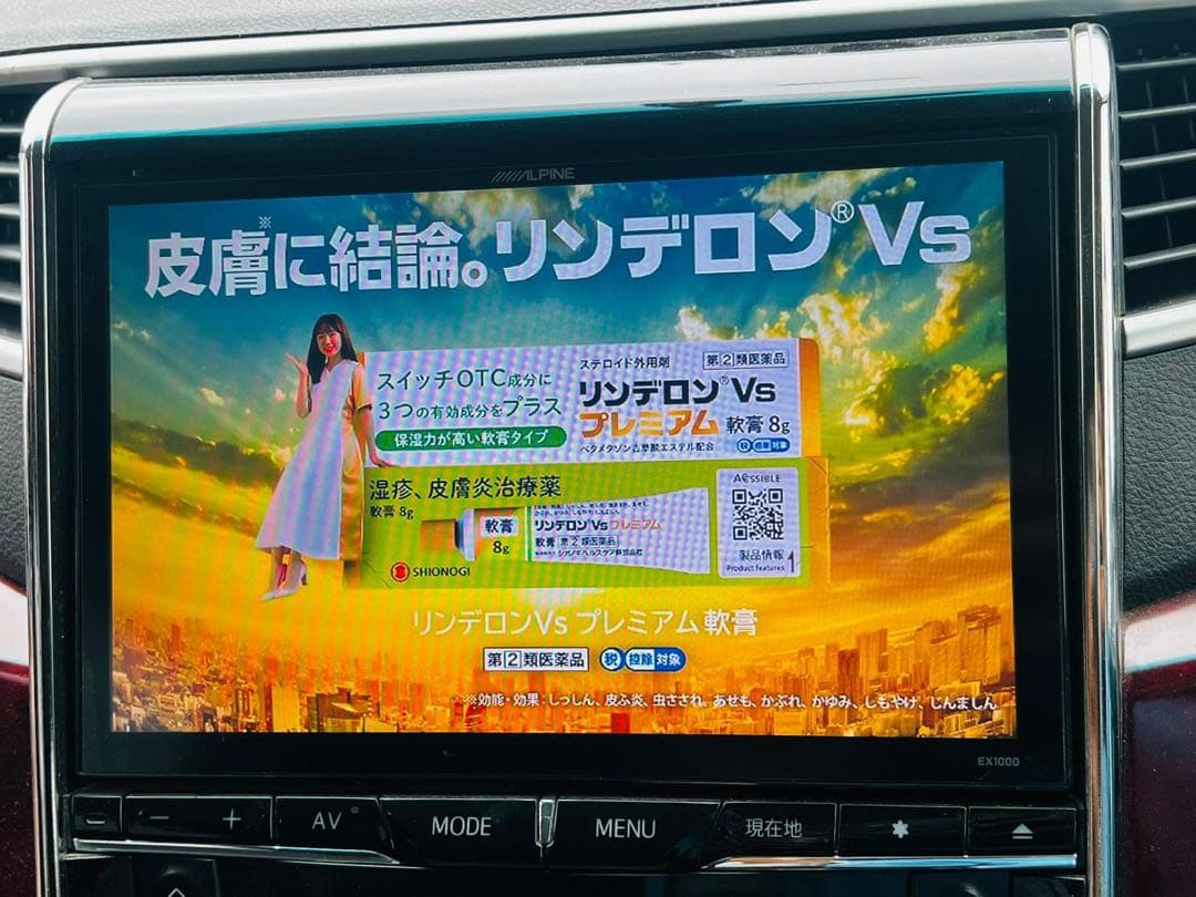 Alpine カーナビ EX1000 大型ディスプレイ 動作品