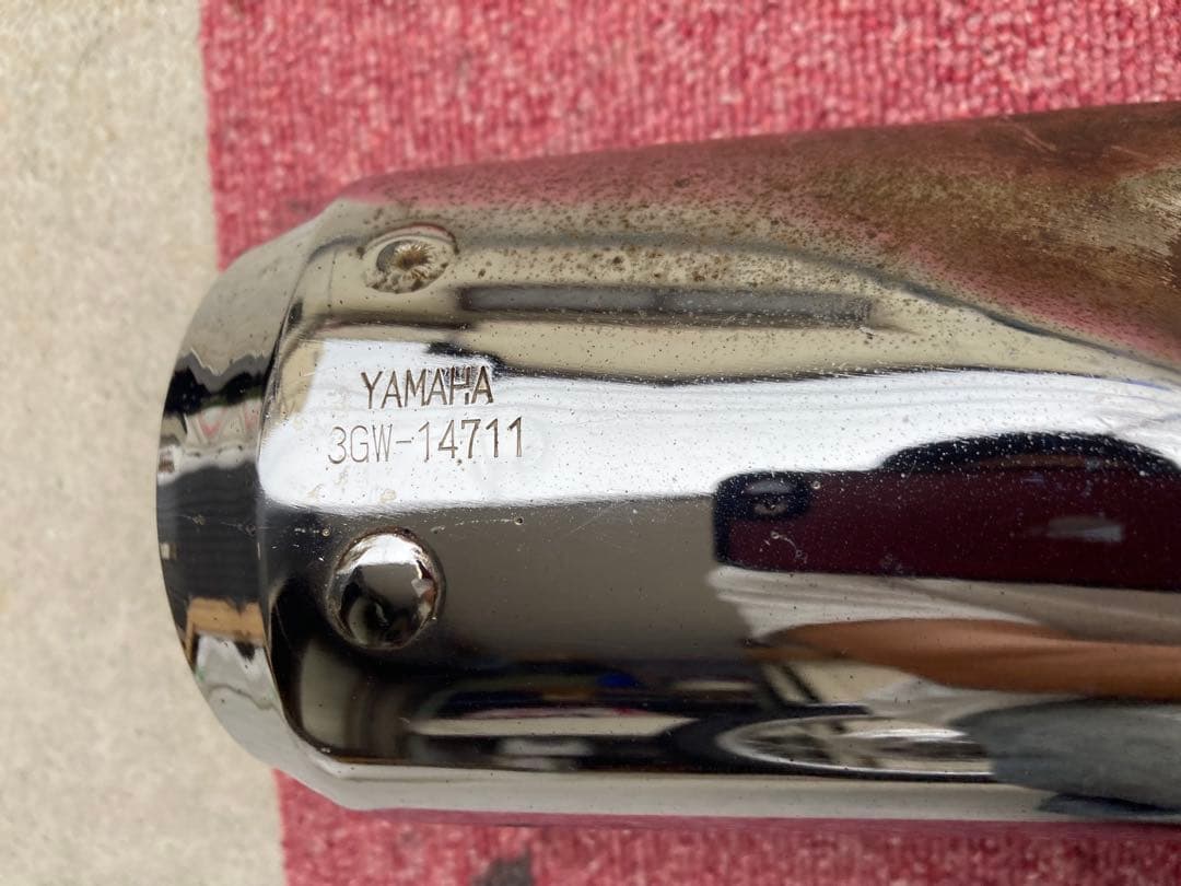 SR400 純正マフラー 3GW-14711 ラバーマウント付き