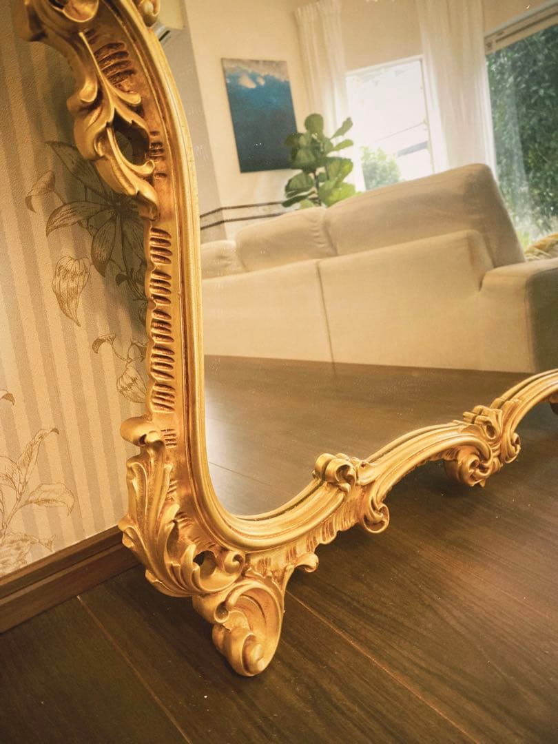 イタリア製 SILIK シリックArt.108ウォールミラー ロココ様式輸入家具