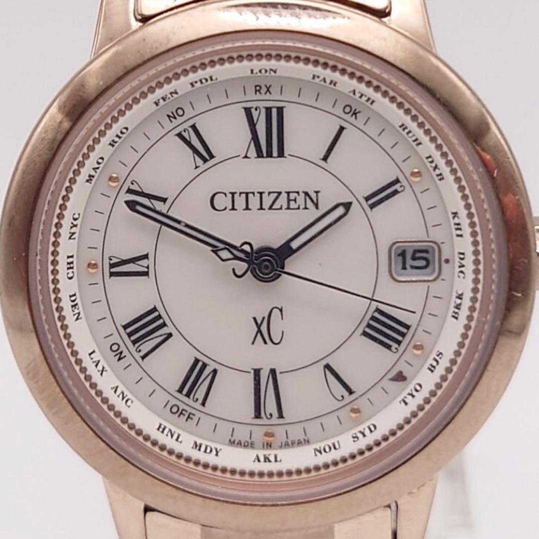 【稼働・美品】CITIZEN xC クロスシー 電波ソーラー 腕時計 H240