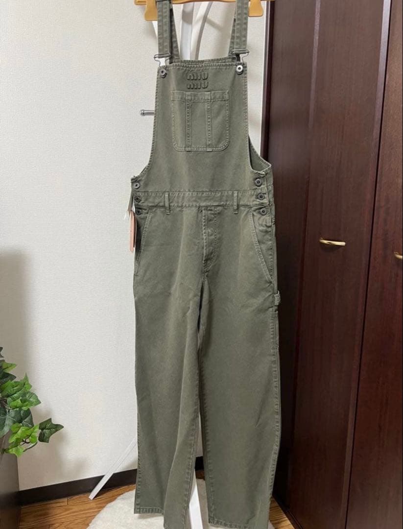 miu miu ミュウミュウ オリーブ オーバーオール サロペット新品 未使用