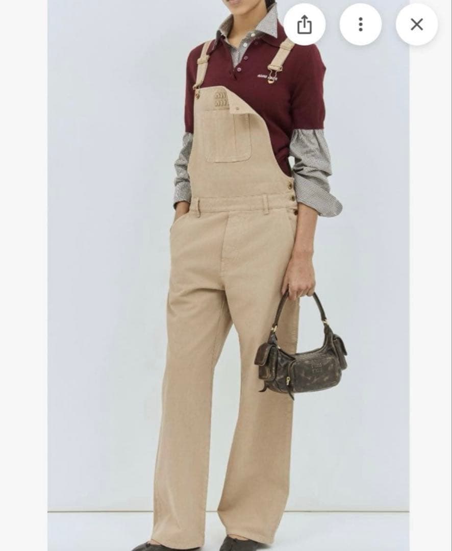 miu miu ミュウミュウ オリーブ オーバーオール サロペット新品 未使用