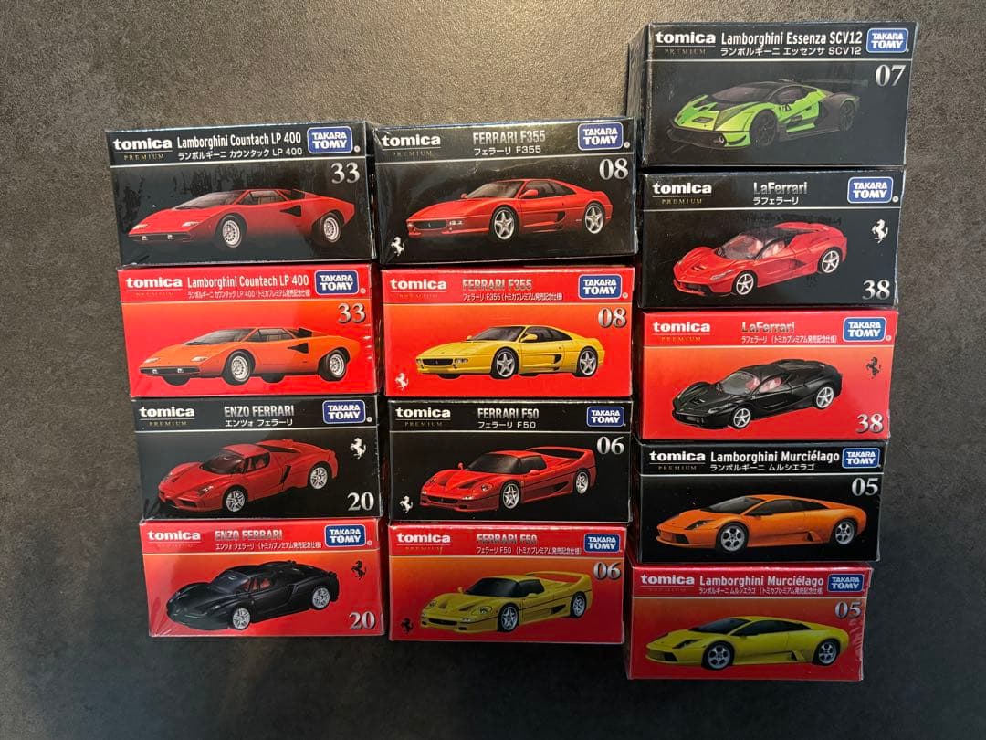 Y*I様 【新品未開封】フェラーリ＆ランボルギーニ プレミアムミニカーまとめ