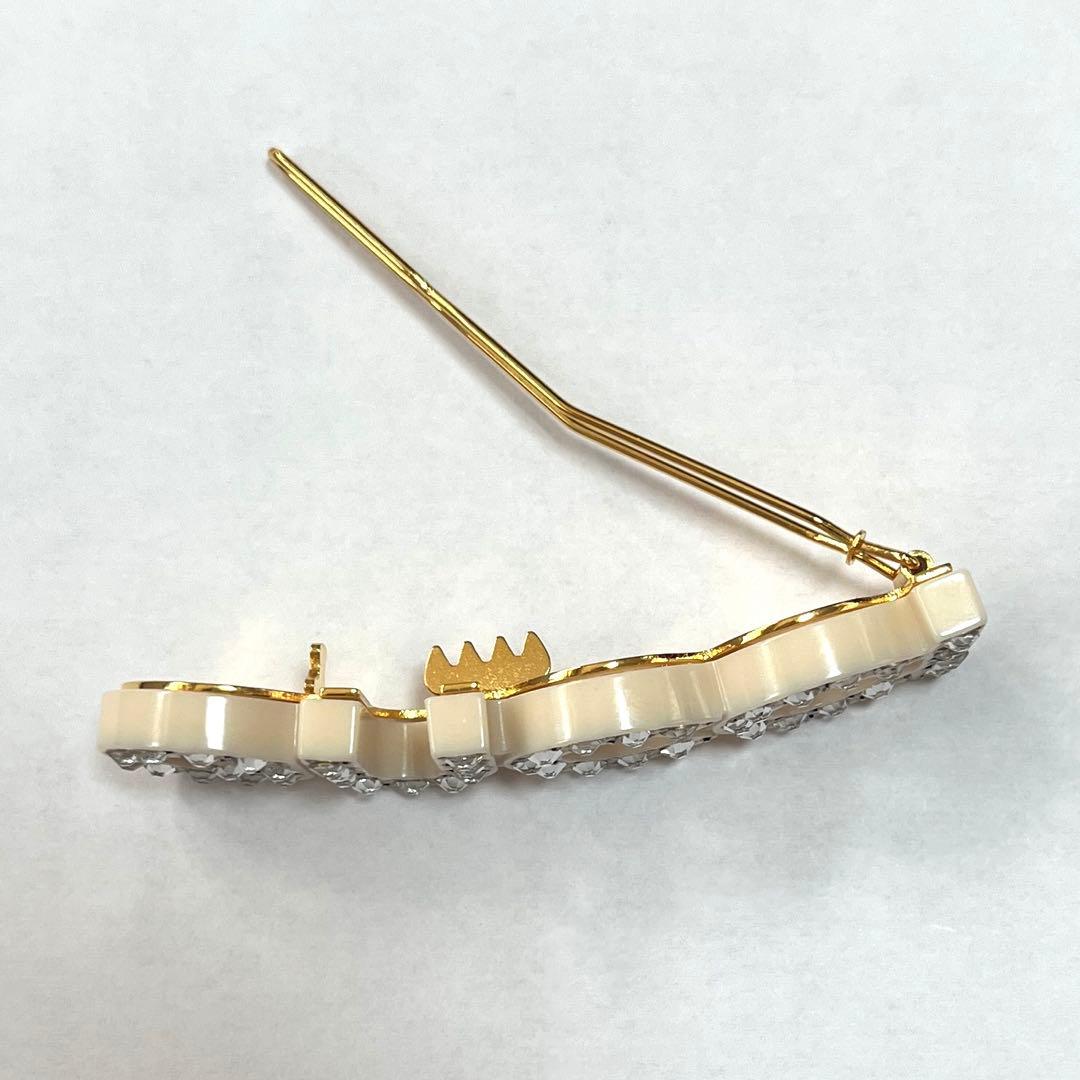 ビジュートリム ヘアクリップ GUCCI バレッタ クリスタル装飾