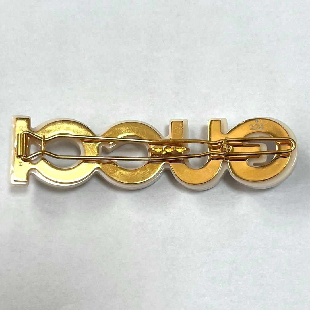 ビジュートリム ヘアクリップ GUCCI バレッタ クリスタル装飾