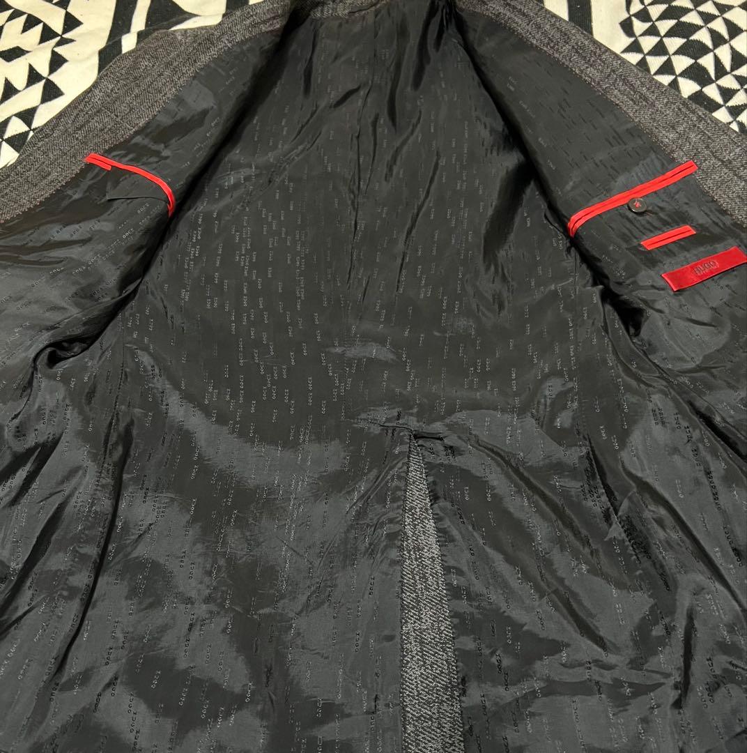 高級 HUGO BOSS ヒューゴボス セットアップ スーツ 48 M〜Lグレー
