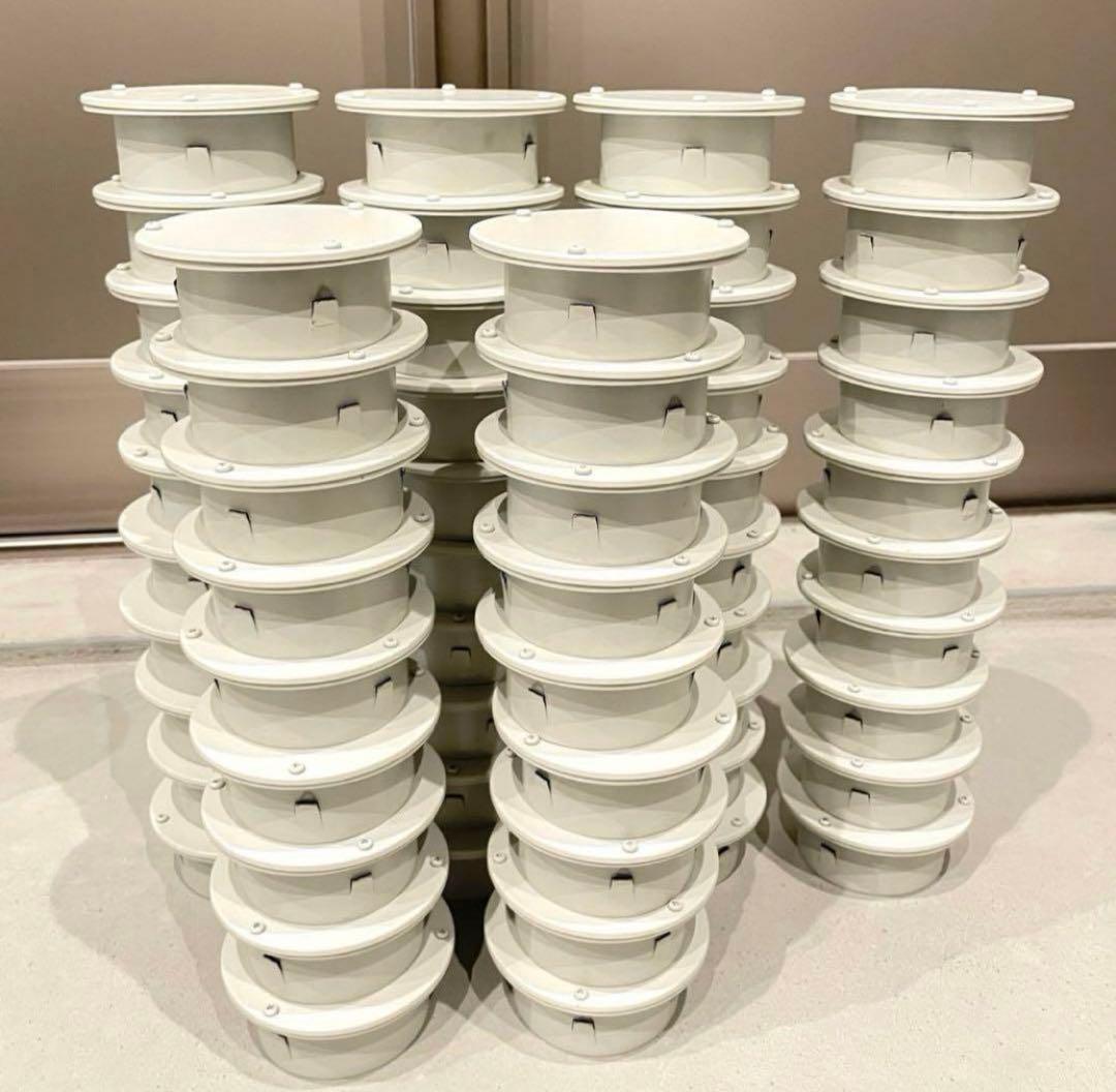 クーラーキャップ　エアコンキャップ　スリーブキャップ　ホワイト　白　120個