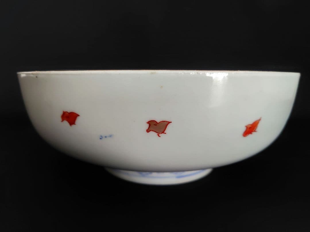 古伊万里　アンティーク　大鉢大小セット『松　鶴　富士　波　宝舟』明治大正〜　招福