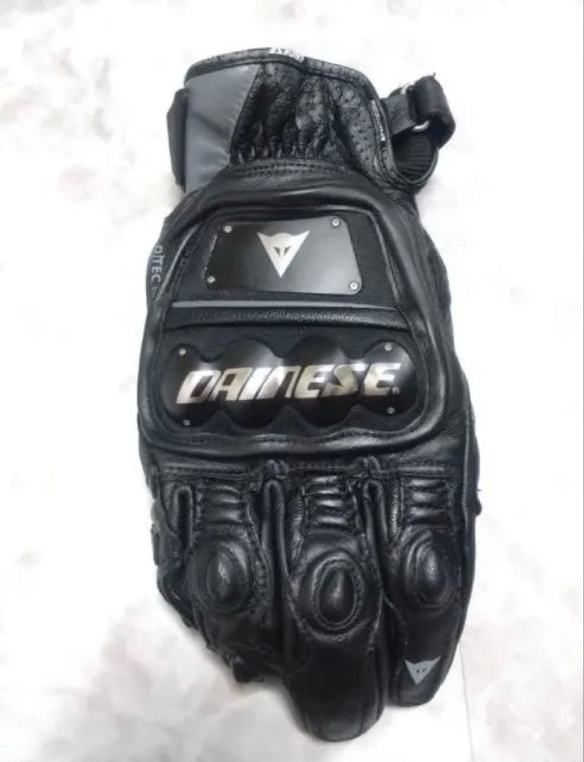 美品Dainese ダイネーゼ ブラック レザーグローブ XL