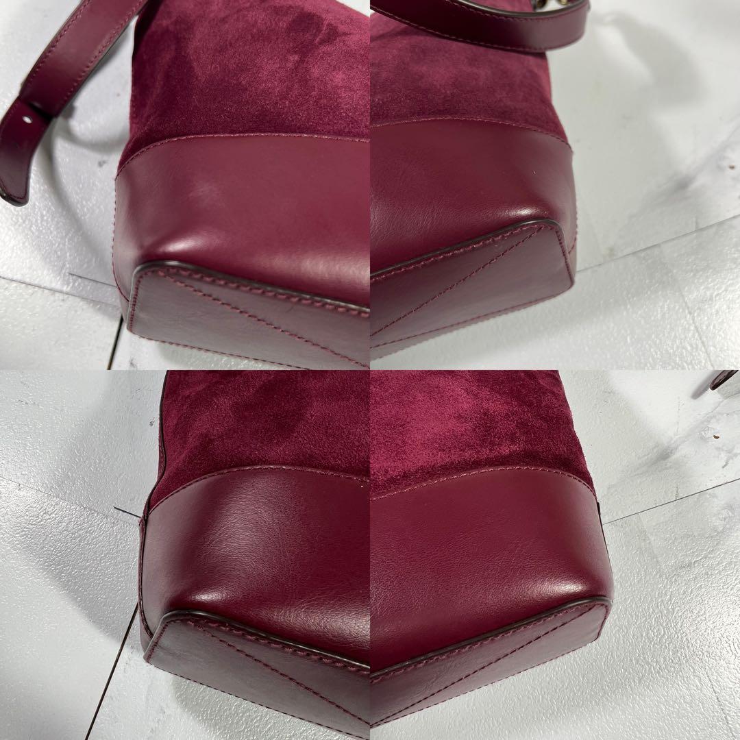 美品 ポロラルフローレン スエードレザー 2way ショルダーバッグ