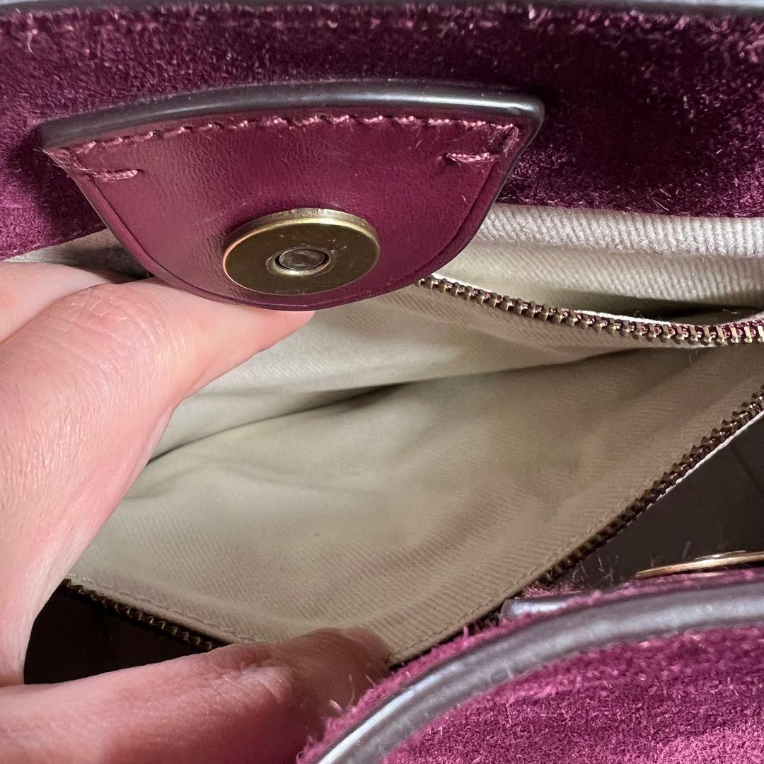 美品 ポロラルフローレン スエードレザー 2way ショルダーバッグ