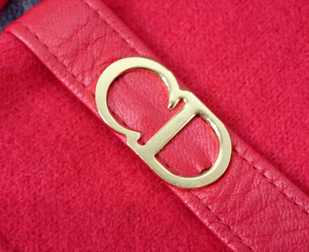 新品 クリスチャンディオール CD ニットグローブ タグ付き ゴールド金具