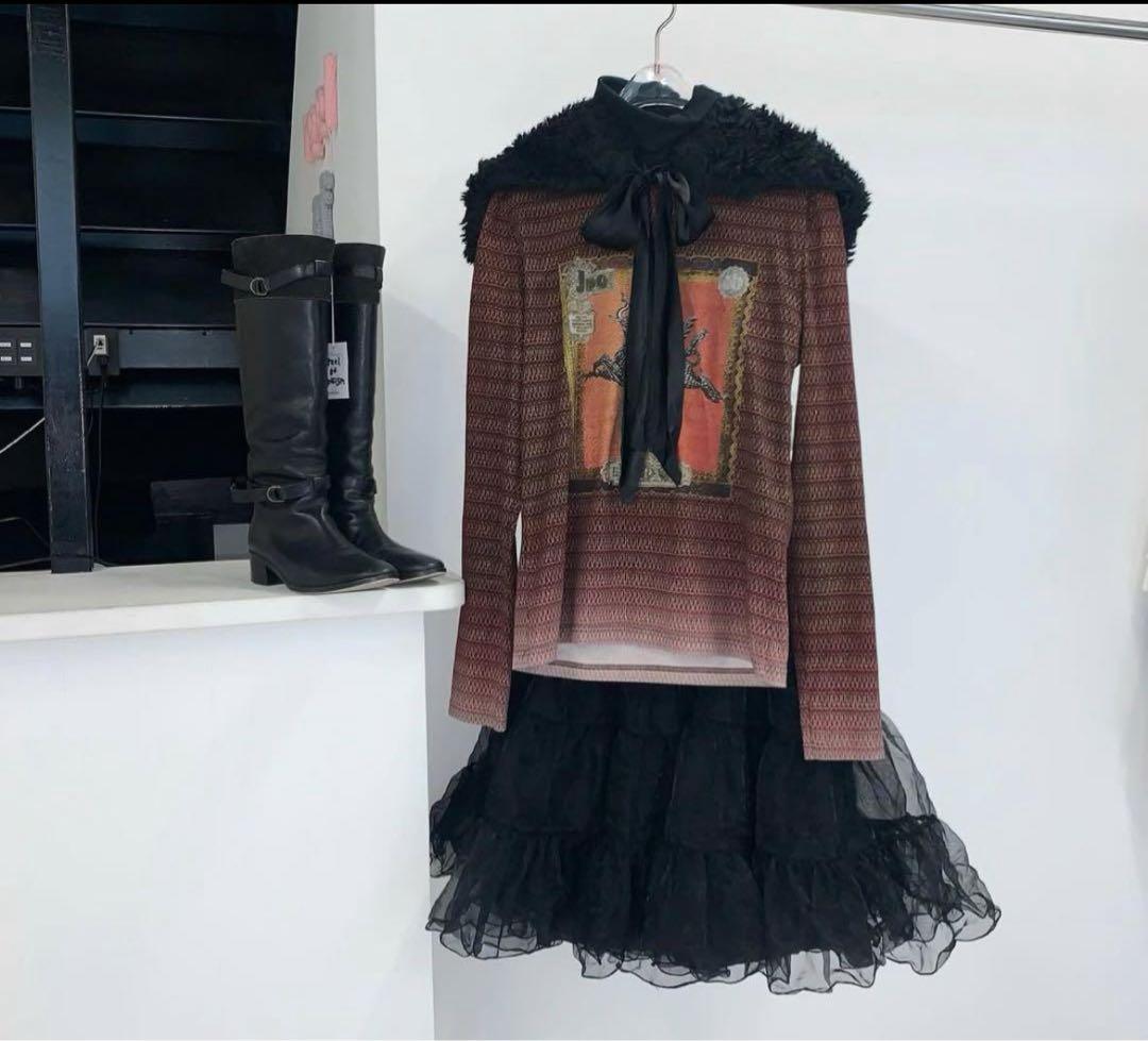 フラメンコ reel of lyricism tulle skirt : black