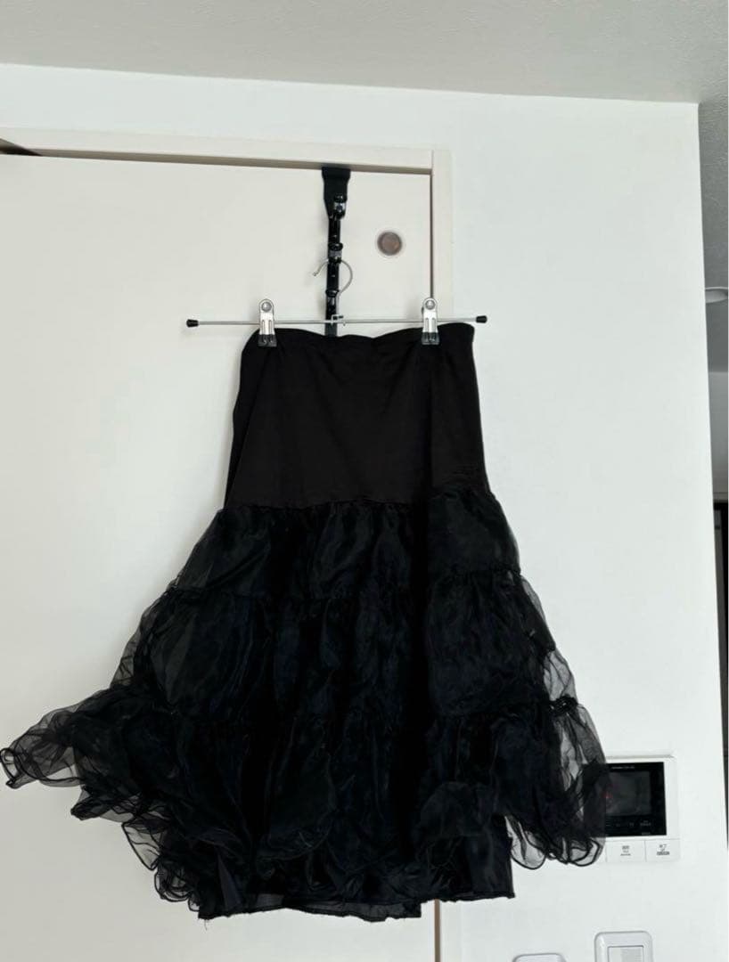 フラメンコ reel of lyricism tulle skirt : black