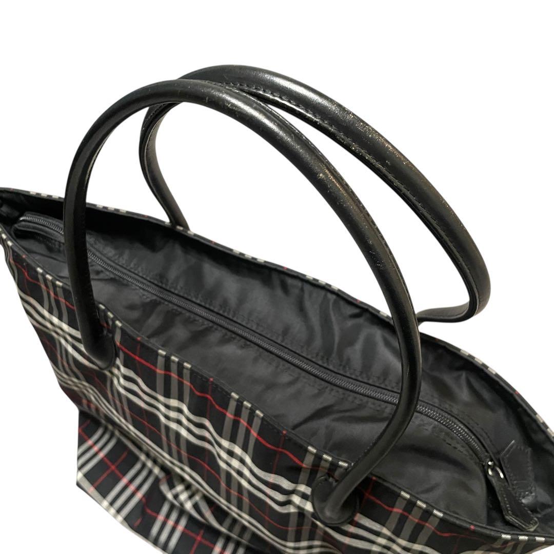 Burberrys BLUE LABEL バーバリーズ チェック柄トートバッグ