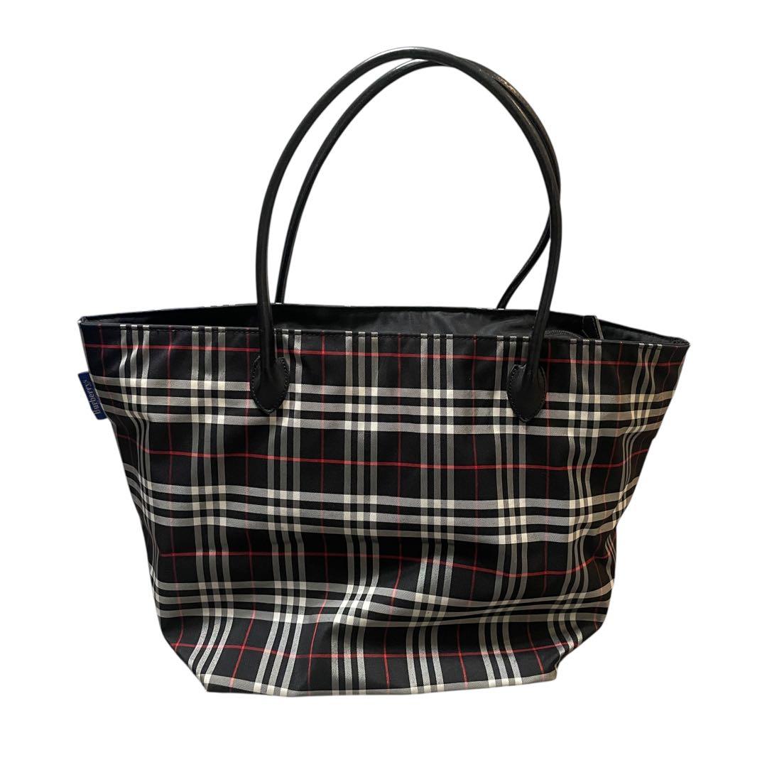 Burberrys BLUE LABEL バーバリーズ チェック柄トートバッグ