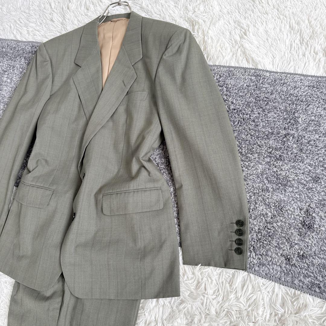 当時物　オールド　ディオール セットアップ　スーツ　ストライプ　シングル　2B