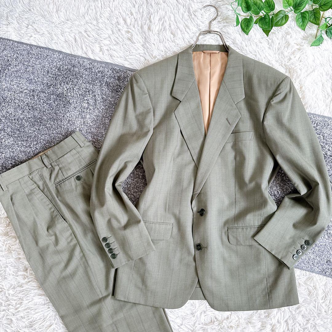 当時物　オールド　ディオール セットアップ　スーツ　ストライプ　シングル　2B