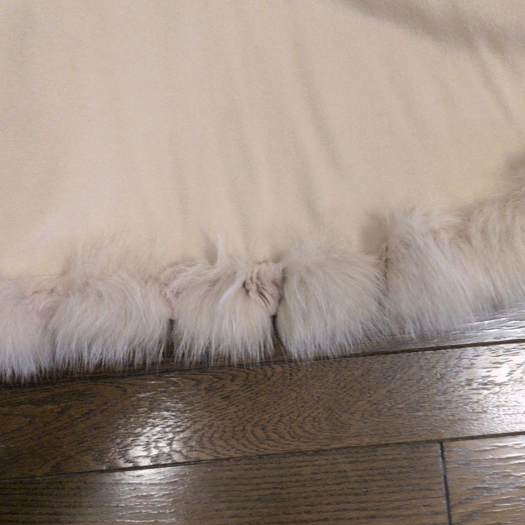 【未使用】 ファー付き ケープコート