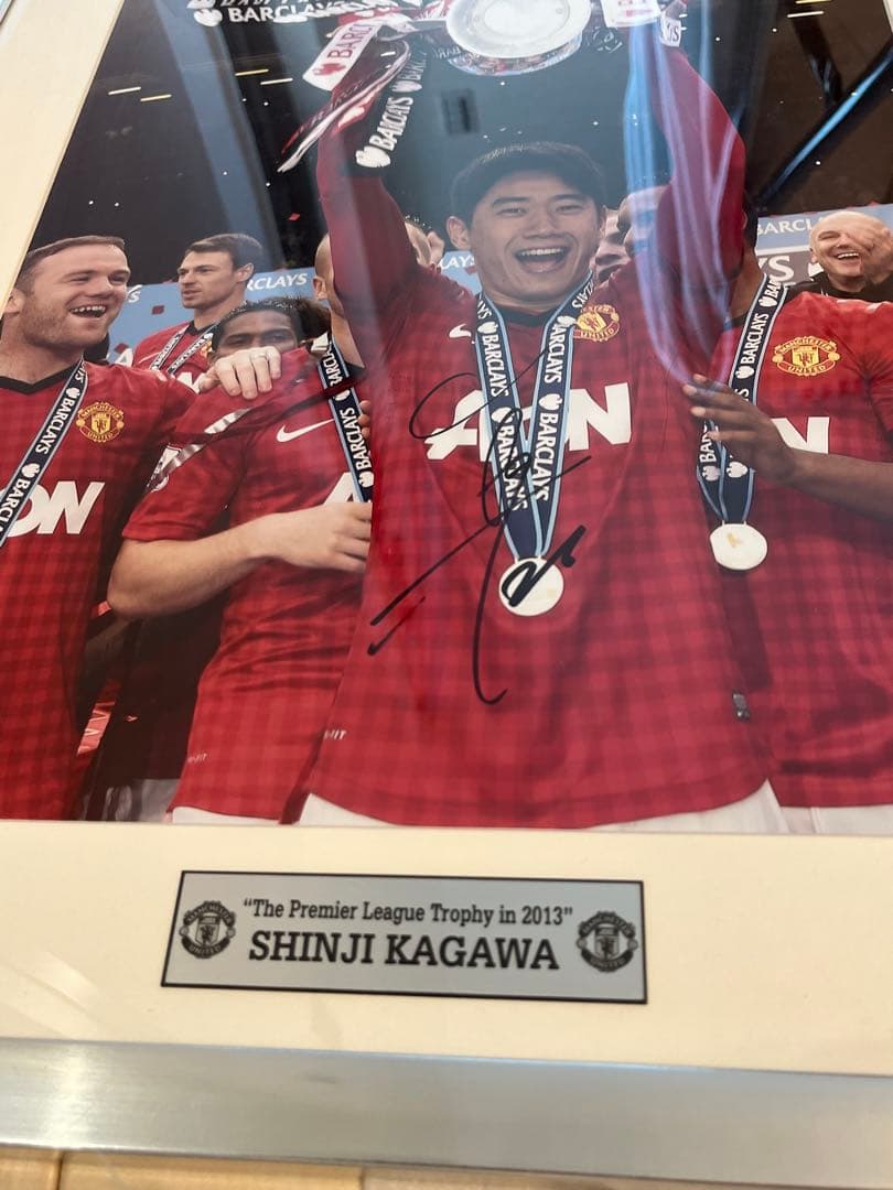 香川真司サイン入りフォトフレーム　マンチェスターユナイテッド　セレッソ　サッカー