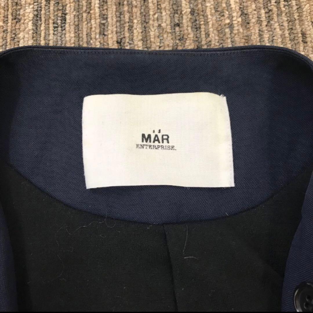 MAR トレンチポンチョコート　ネイビー