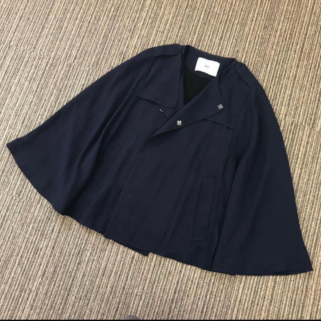 MAR トレンチポンチョコート　ネイビー