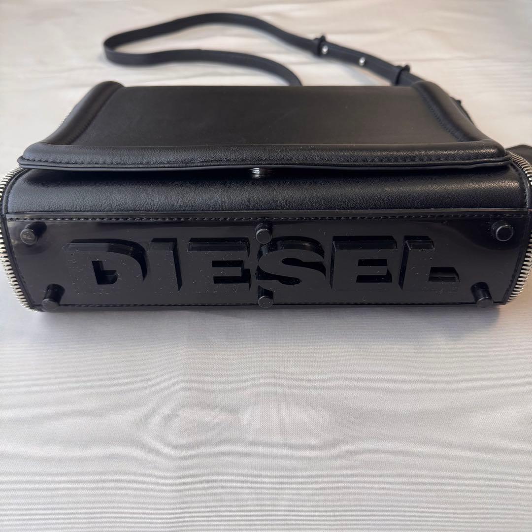DIESEL ディーゼル Y2K ✨ レザー ショルダーバッグ ブラック Bag