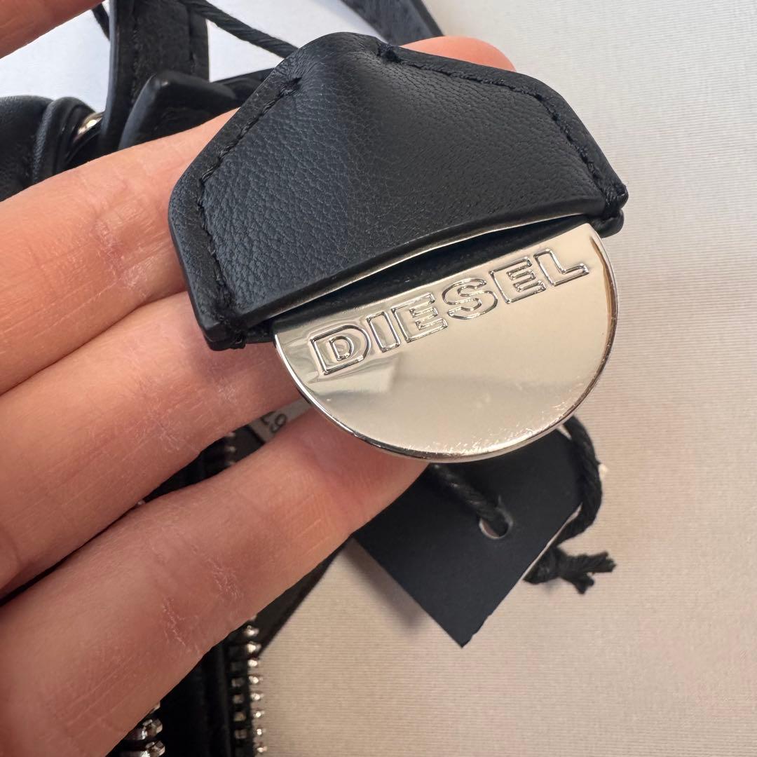 DIESEL ディーゼル Y2K ✨ レザー ショルダーバッグ ブラック Bag