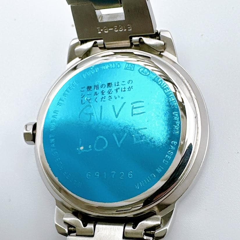 美品 アニエスベー レディース腕時計 クロノグラフ ホワイト ピンク