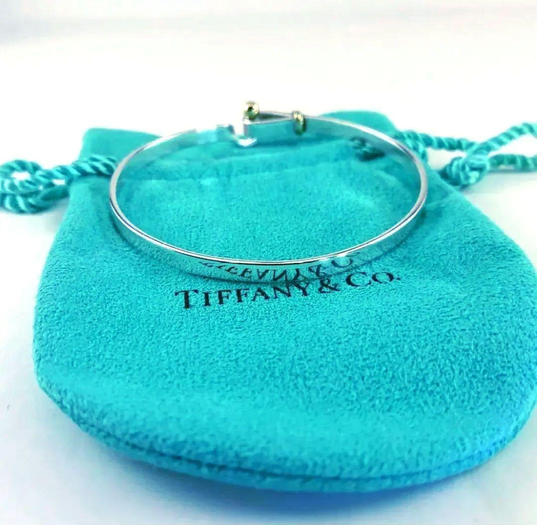 TIFFANY&Co. ティファニー フック＆アイ バングル シルバー 18K